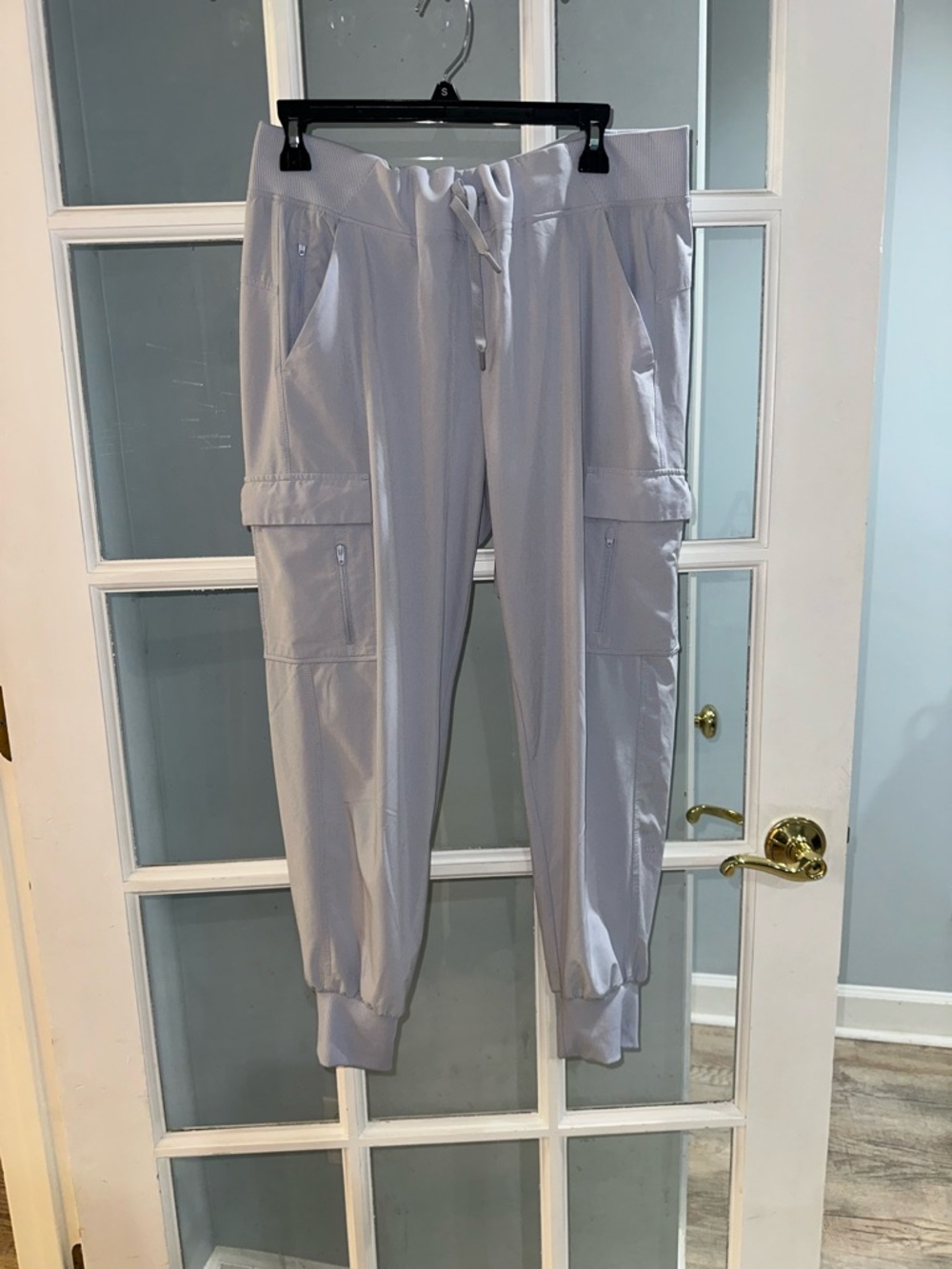 All in Motion Cargo Jogger Pants Athleisure Stretch Womens L Gray Athletic